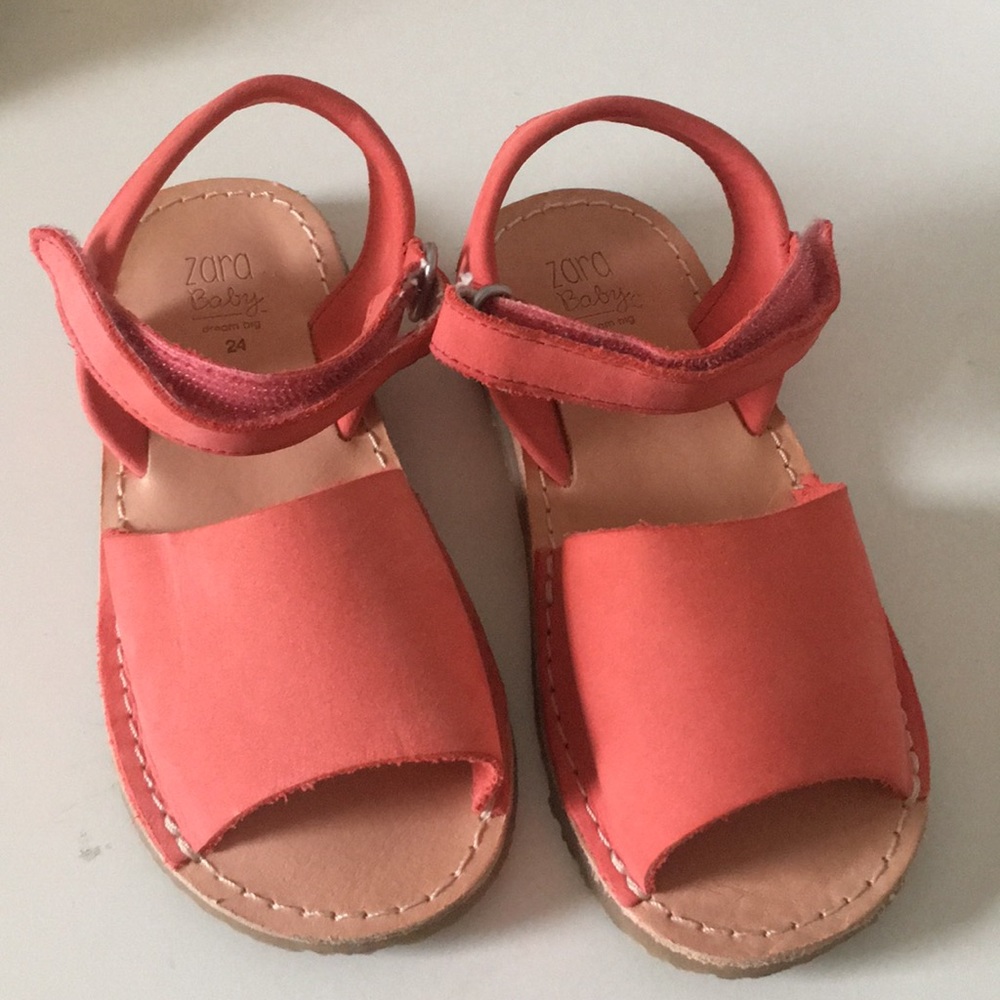 Zara blush sandals